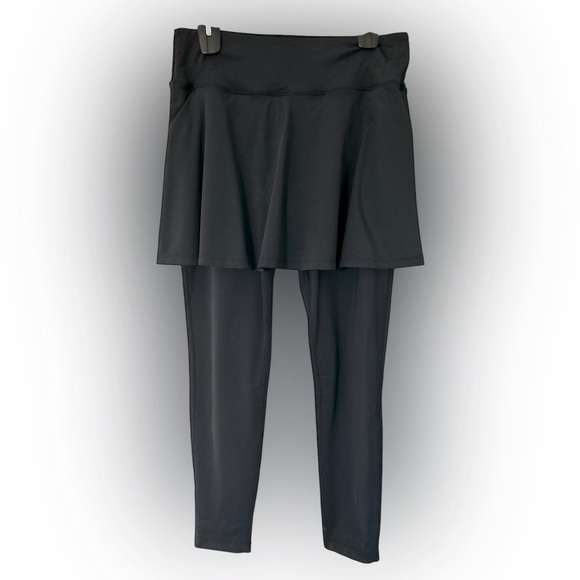 Golf Black Skirted Leggings - Picture 1 of 7